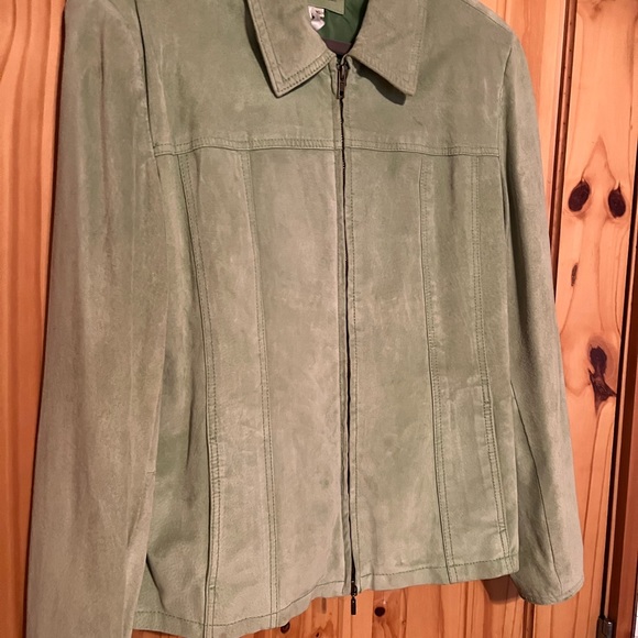 Suede leather jacket by Coldwater Creek - Picture 1 of 5